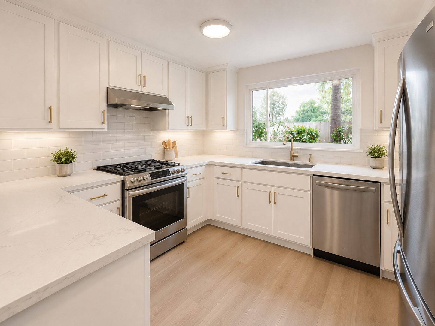 Kitchen after a whole-home remodel